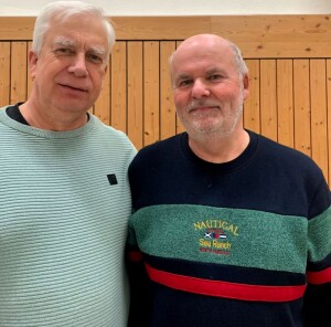 v.L. Tanzlehrer Andreas Fricke, Sportwart Willi Jungjohann