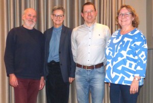 Vorstand v.l. Willi Jungjohann, Isabell Jahn, Jan Löffler, Katrin Löning